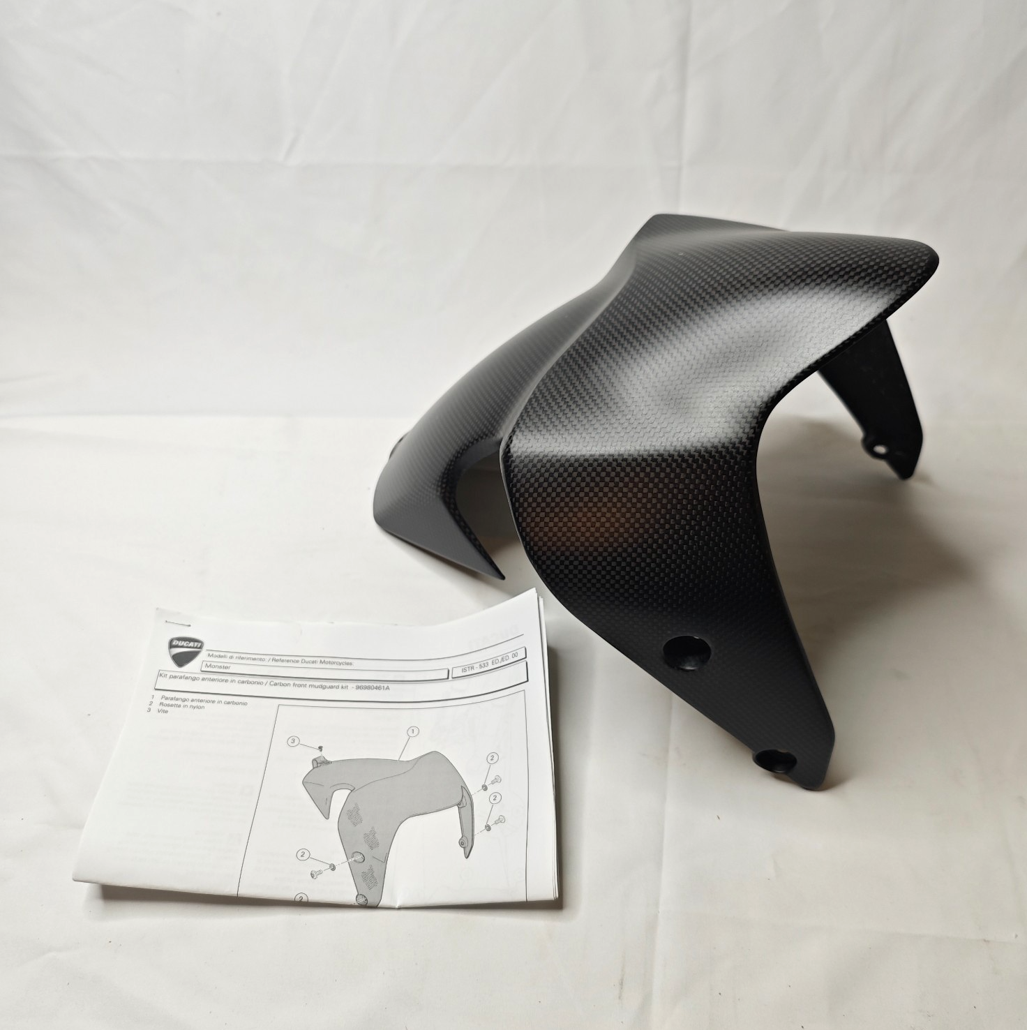 NEW - Ducati Performance Monster 821 & 1200 Carbon Front Fender 96980461A