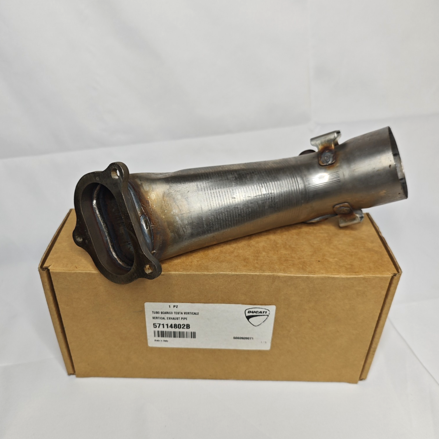 NEW - DUCATI SUPERSPORT 939 S OEM UPPER VERTICAL REAR EXHAUST PIPE 57114802B