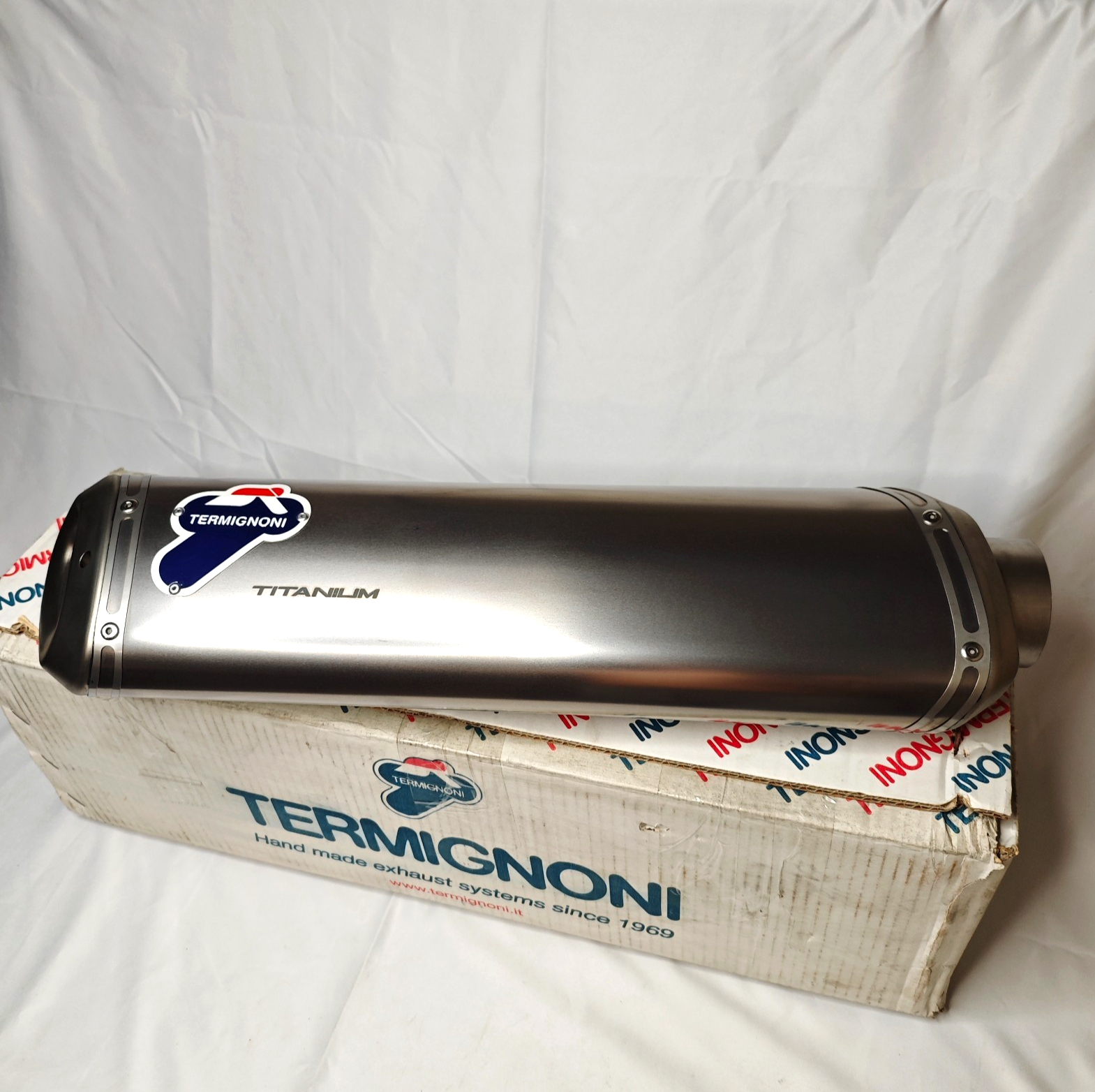 New Ducati TERMIGNONI Titanium Exhaust Racing Silencer Muffler MTS1200 96410021A