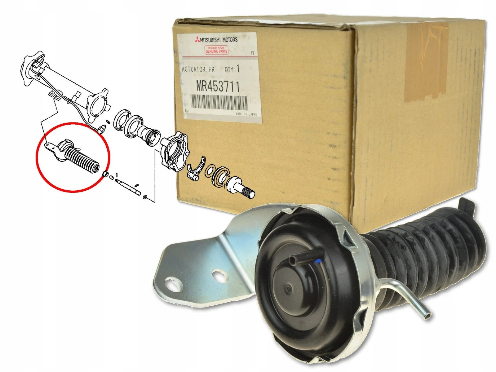 Montero Freewheel Clutch Actuator MR453711